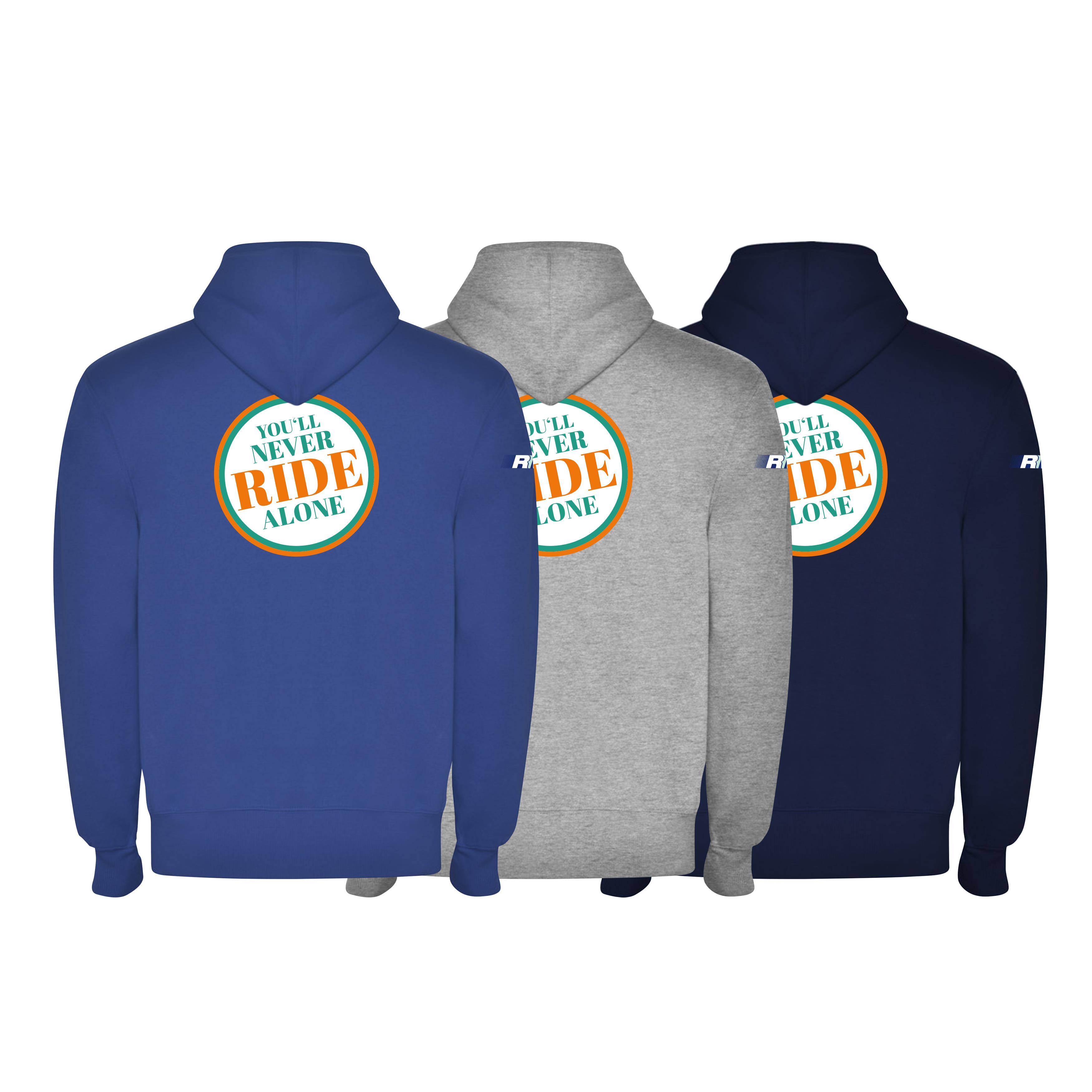 Montblanc Kapuzensweatjacke, Badge „Ride"