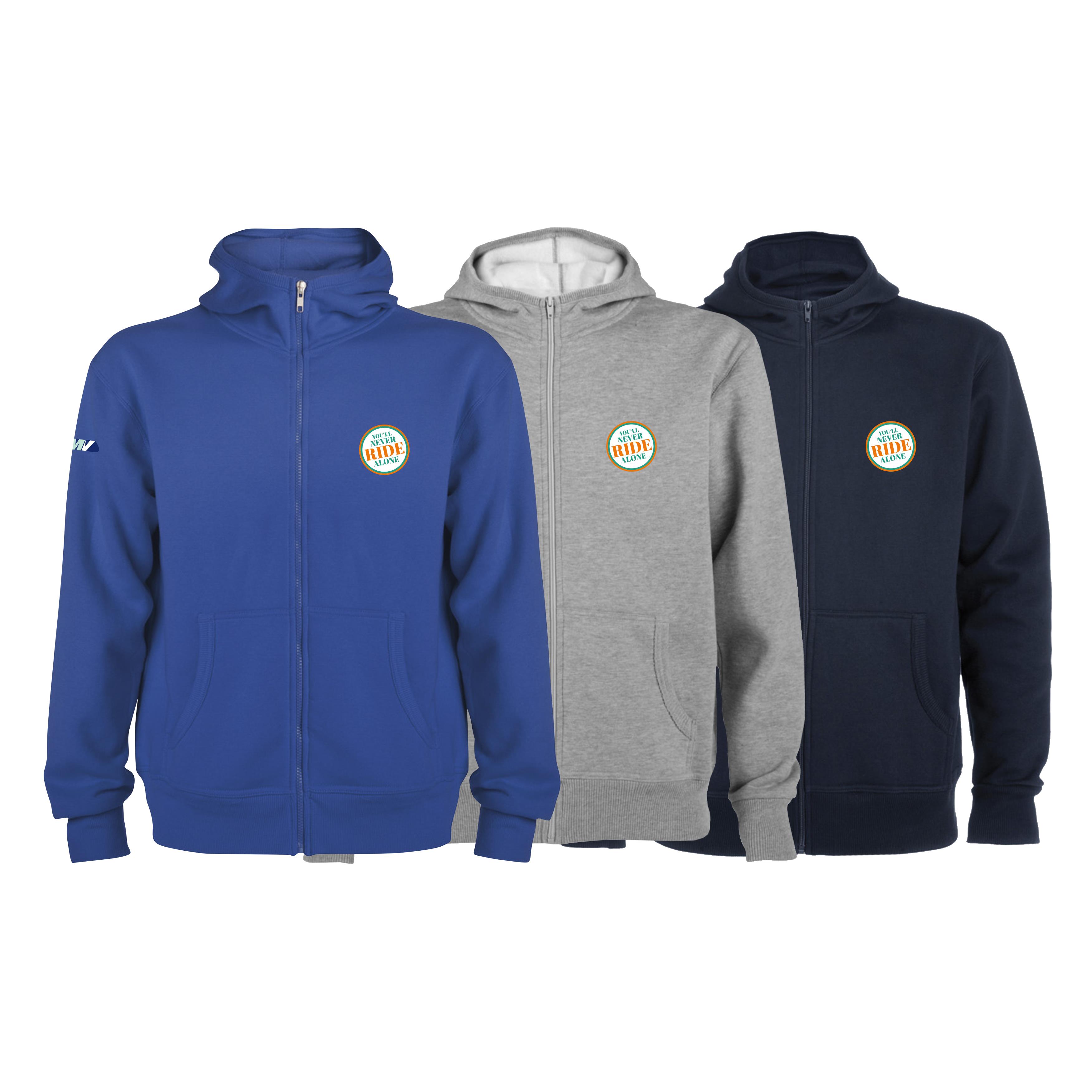Montblanc Kapuzensweatjacke, Badge „Ride"